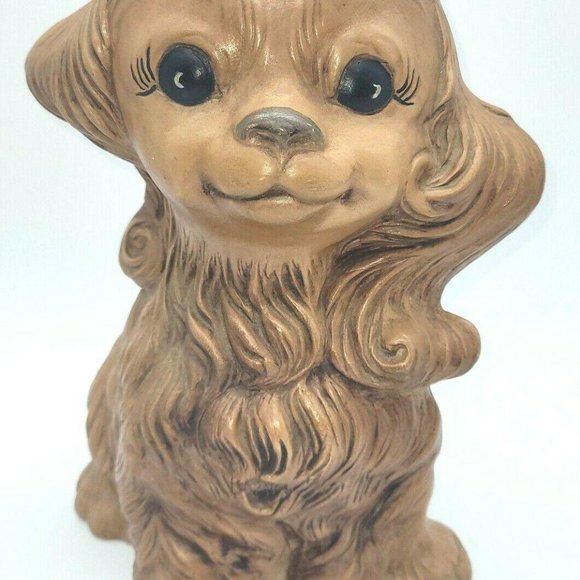Vintage Cocker Spaniel? Ceramic Piggy Coin Bank - Picture 2 of 8